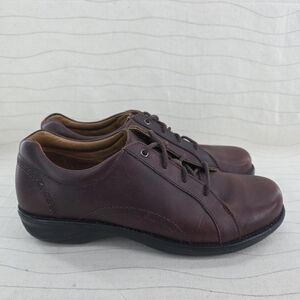 Red Wing Womens Derby Slip Resistant Comfortable Dark Brown Oxford Shoes Size 9